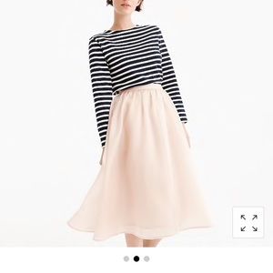 Blush Organza J. Crew Skirt